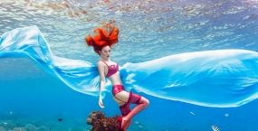 Ein ungewöhnliches Fotoshooting – unter Wasser! 